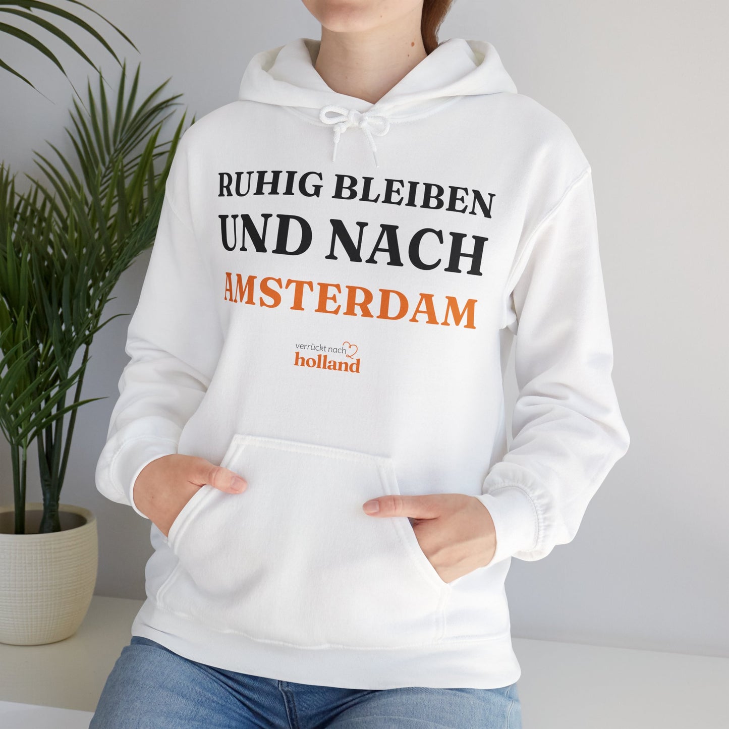 "Ruhig bleiben und nach - Amsterdam“ Hoodie