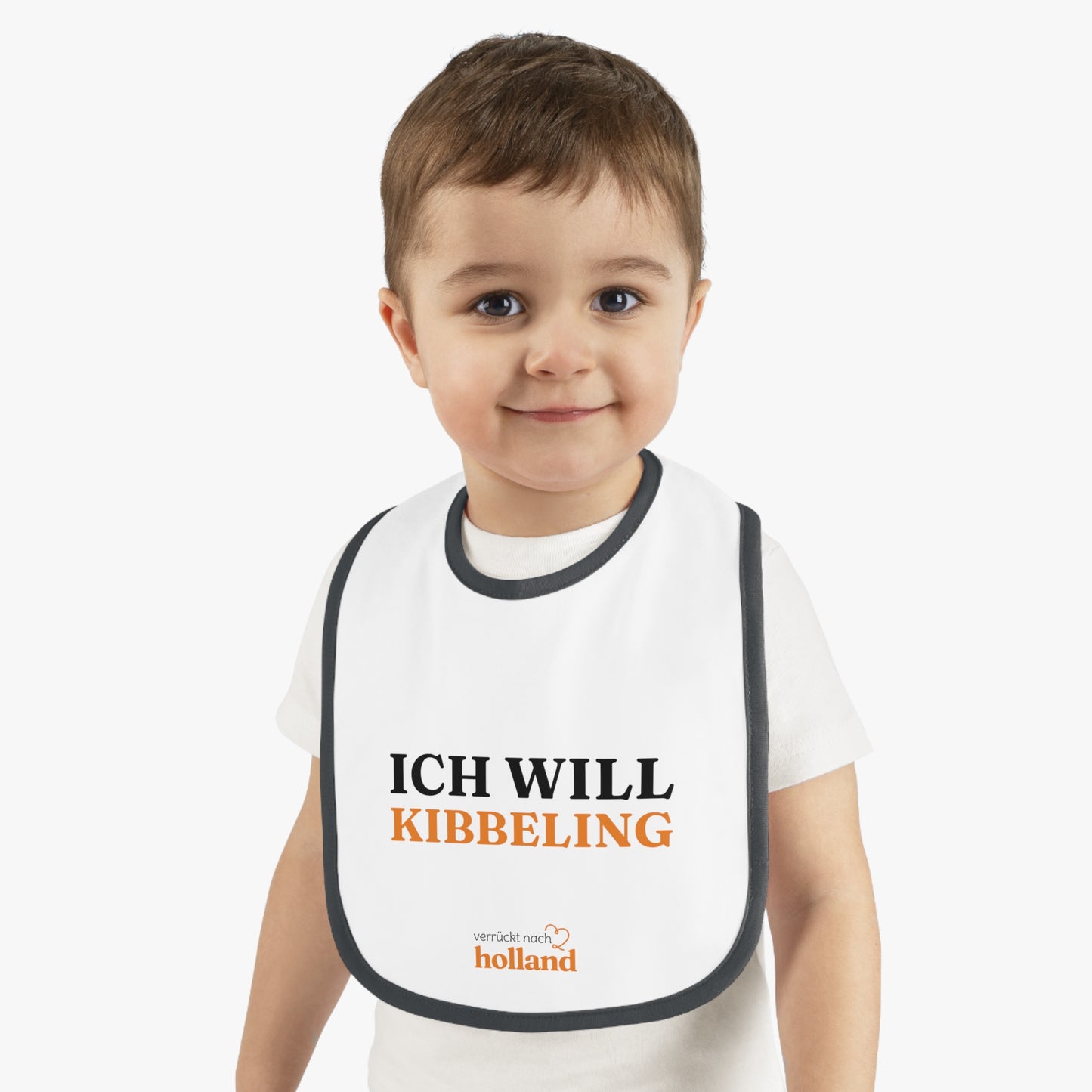 "ICH WILL KIBBELING" Baby-Lätzchen