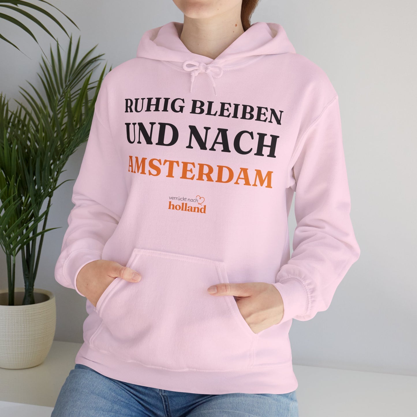 "Ruhig bleiben und nach - Amsterdam“ Hoodie