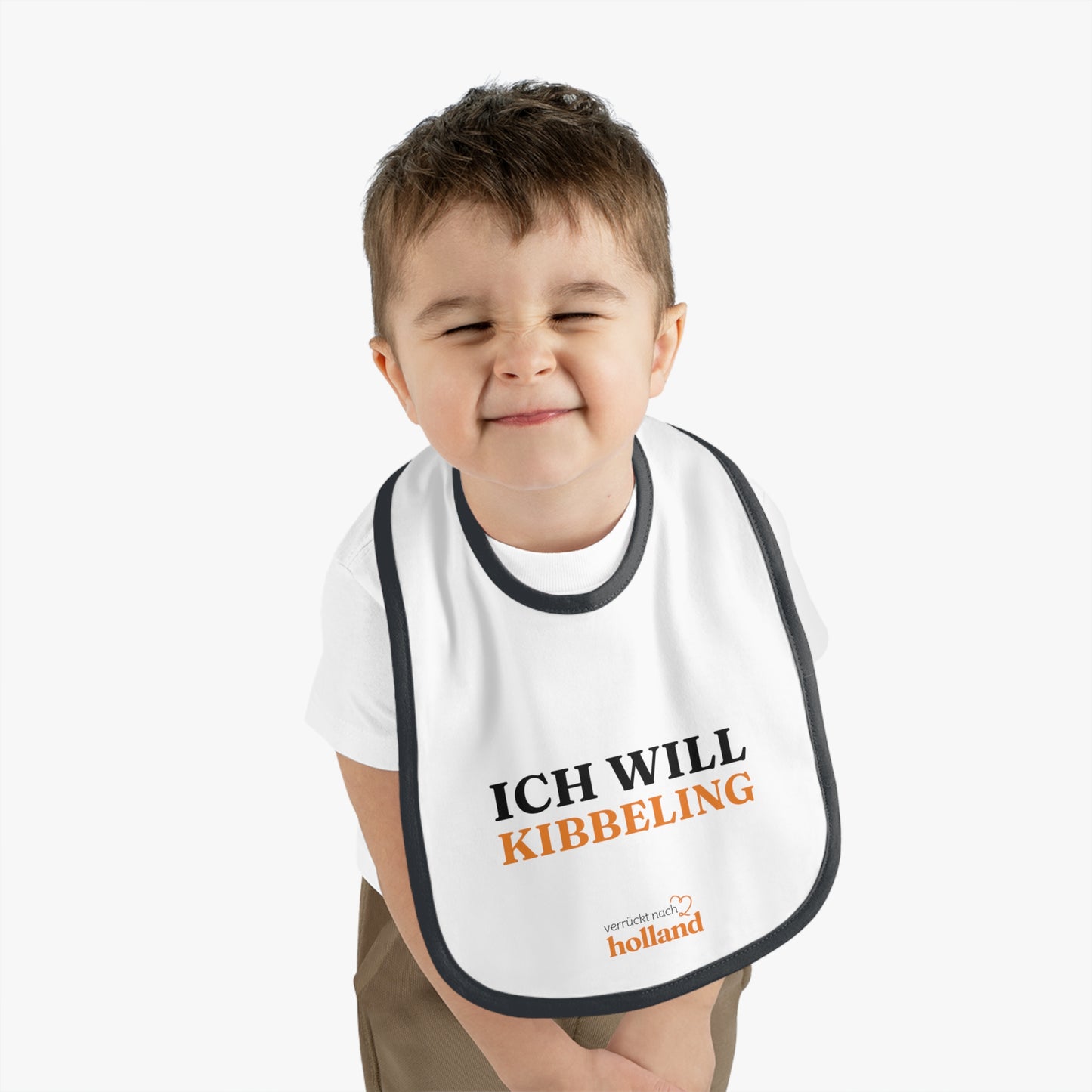 "ICH WILL KIBBELING" Baby-Lätzchen