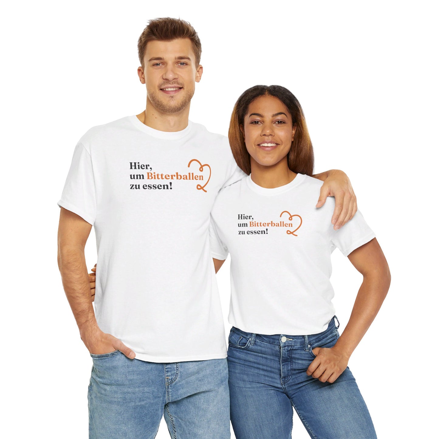 ''Hier, um Bitterballen zu essen!'' T-Shirt