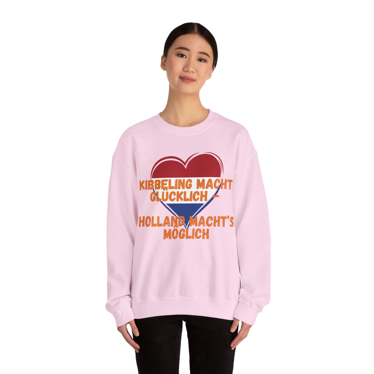 "Kibbeling macht glücklich – Holland macht’s möglich“ Sweatshirt