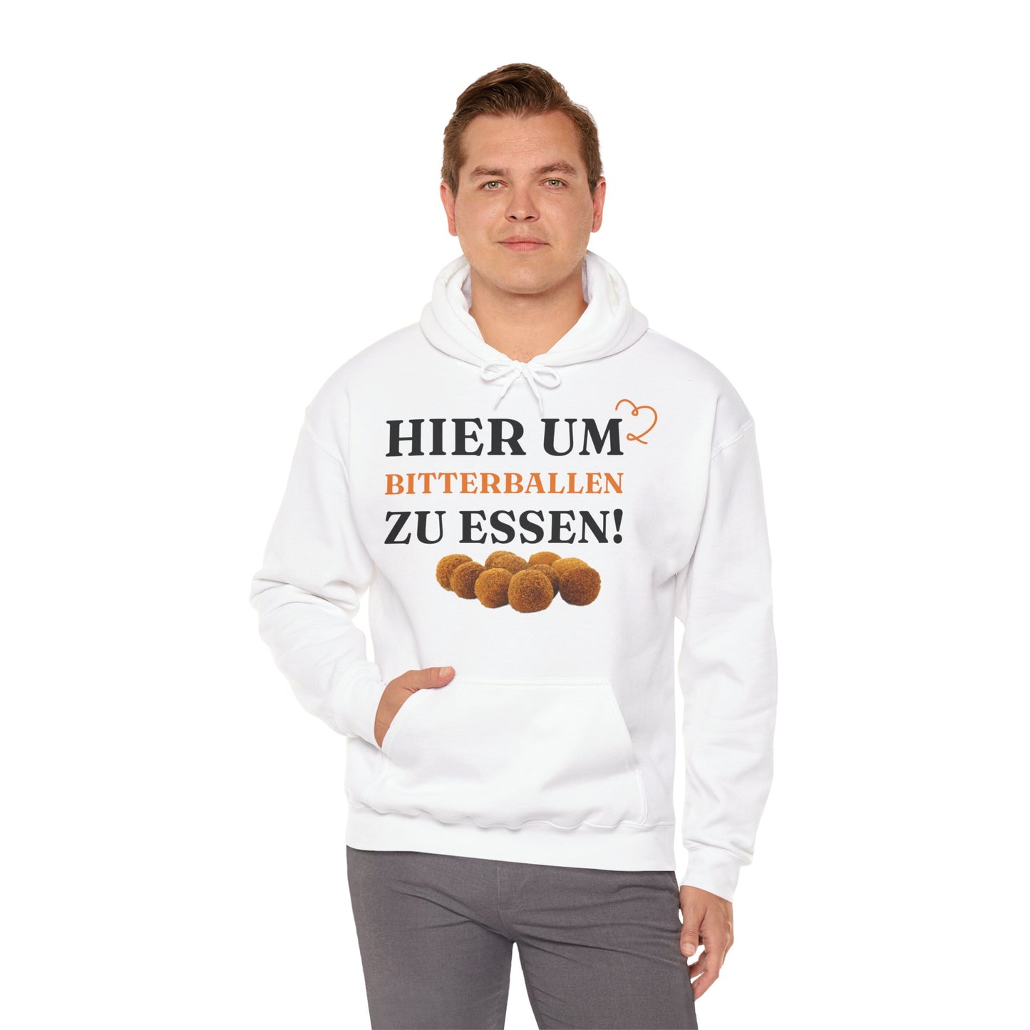 "Hier, um Bitterballen zu essen!“'' Hoodie