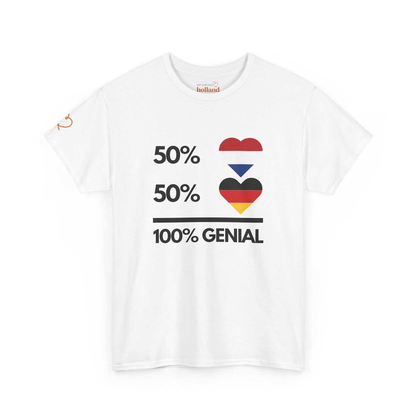 "50 % NL + 50 % DE = 100 % genial!“ T-Shirt