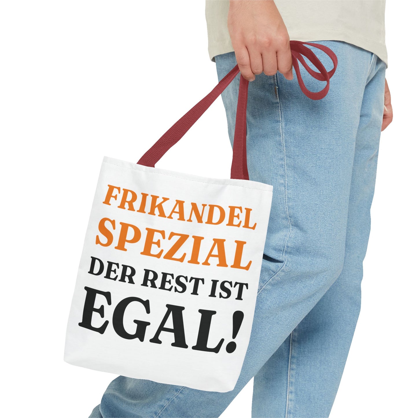 "Frikandel Spezial, der Rest ist egal!" Tragetasche