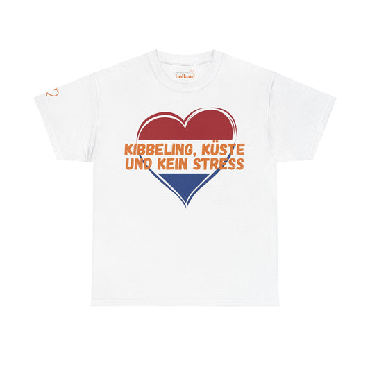 "Kibbeling, Küste und kein Stress" T-Shirt