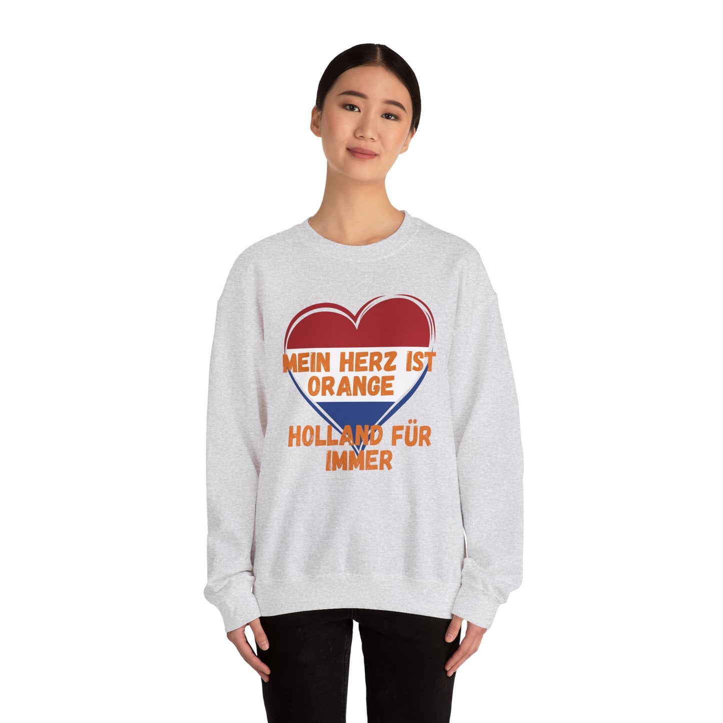 "Mein Herz ist orange – Holland für immer“ Sweatshirt