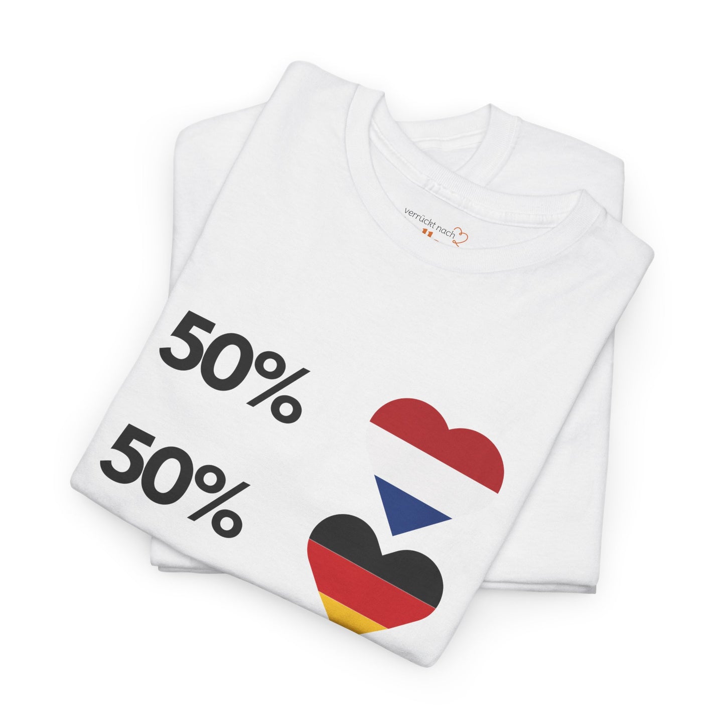 "50 % NL + 50 % DE = 100 % genial!“ T-Shirt