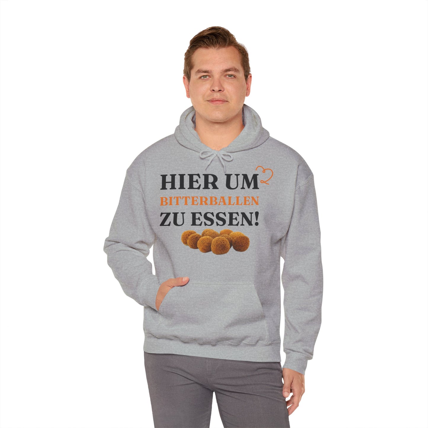 "Hier, um Bitterballen zu essen!“'' Hoodie