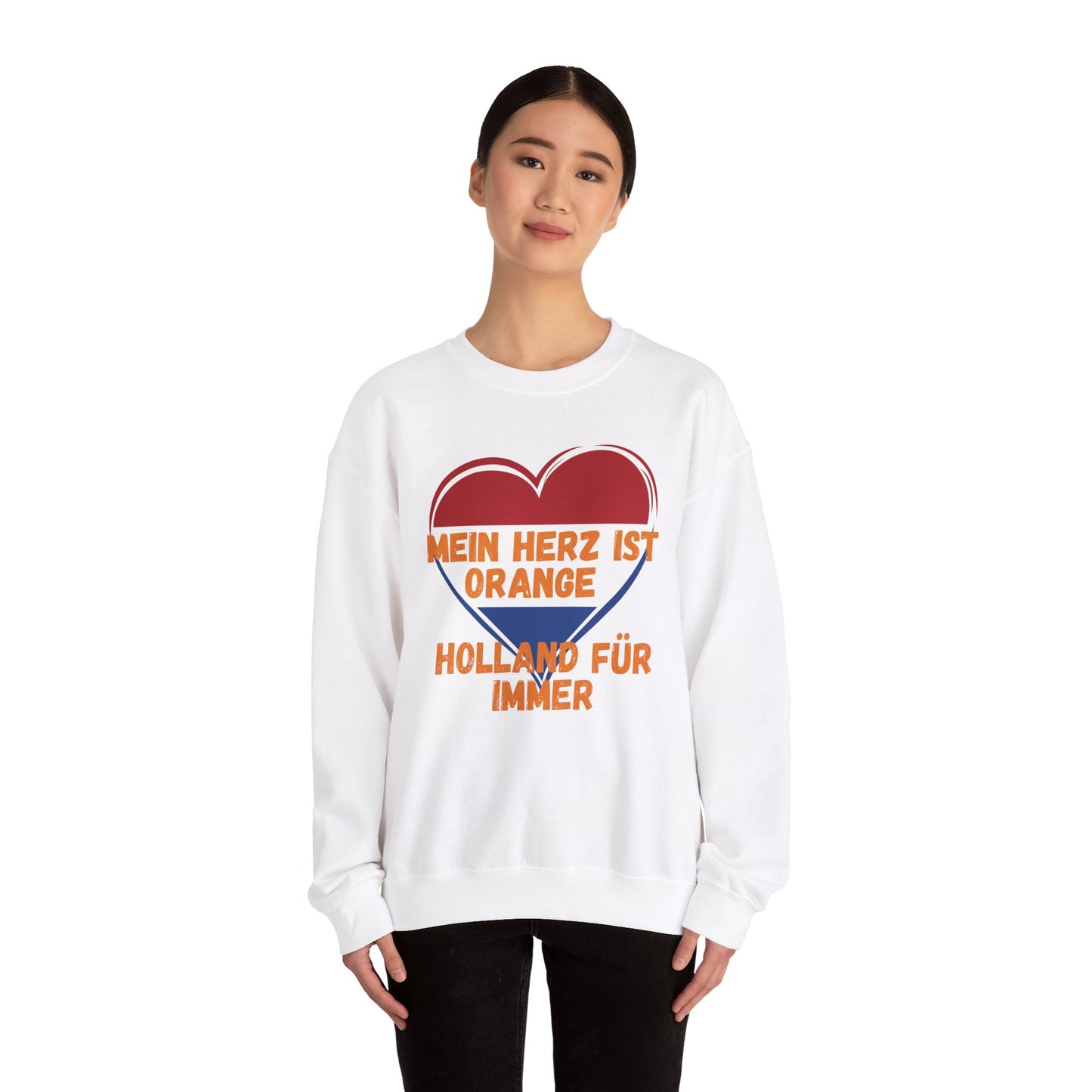 "Mein Herz ist orange – Holland für immer“ Sweatshirt