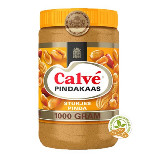 Calvé - Erdnussbutter mit Stückchen Nus - 1kg