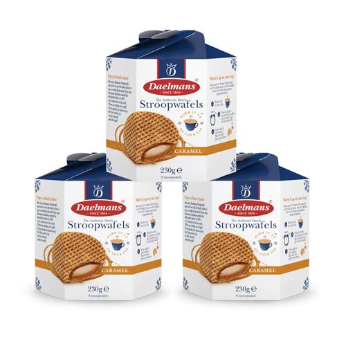 Daelmans - Karamell Stroopwafels in Hexa Tower - 3x 230g